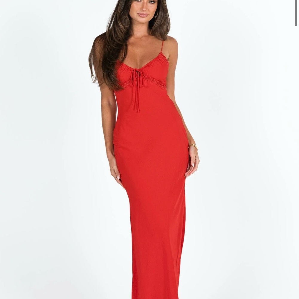 Princess Polly Emily Maxi Dress Red